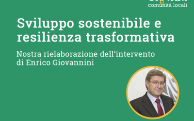 SEMINARIO 2020 // Sviluppo sostenibile e resilienza trasformativa di Enrico Giovannini