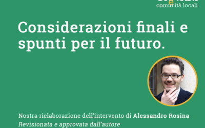SEMINARIO 2020 // CONSIDERAZIONI FINALI E SPUNTI PER IL FUTURO DI ALESSANDRO ROSINA