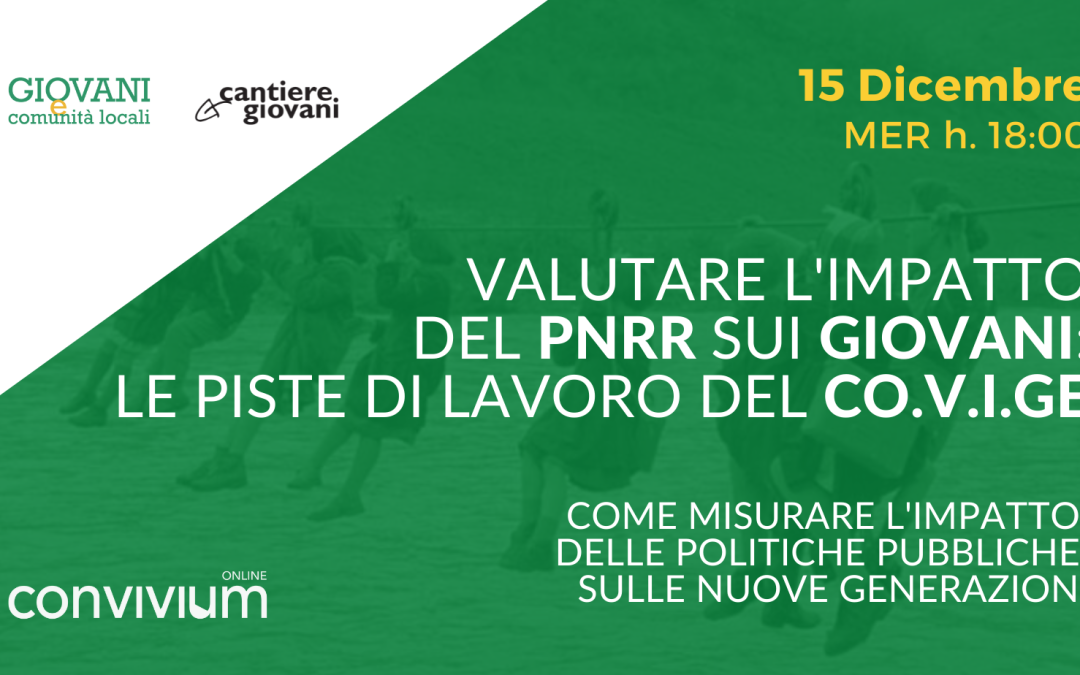 15 dicembre ore 18.00 // Convivium ONLINE con il COVIGE