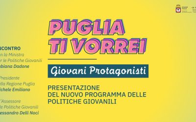 Il nuovo programma delle politiche giovanili della Regione Puglia